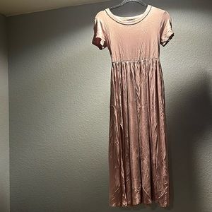 Blush pink long dress